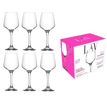 LAV LAL kieliszki do wina 295 ml 6 sztuk