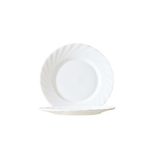 TRIANON TALERZ deserowy 15,5 cm BIAŁY Luminarc