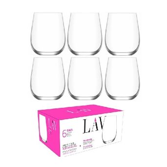 LAV GAIA szklanki 475 ml 6 sztuk