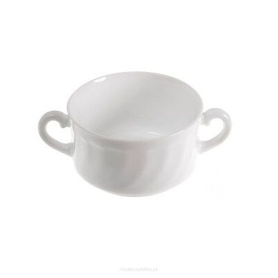TRIANON bulionówka 10 cm BIAŁA Luminarc