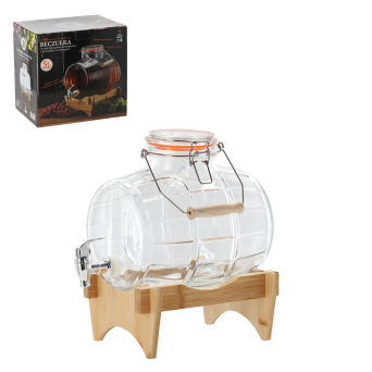 Beczułka 5 l z kranikiem na podstawce