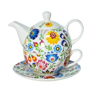 FILIŻANKA 250 ze spodkiem z dzbanuszkiem 400 ml F3