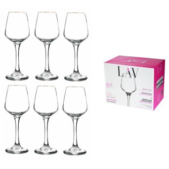 LAV LAL kieliszki do wina lub wody 330 ml 6 sztuk