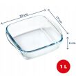 Naczynie żaroodporne Pyrex 1 L 20x17x6 cm - 2