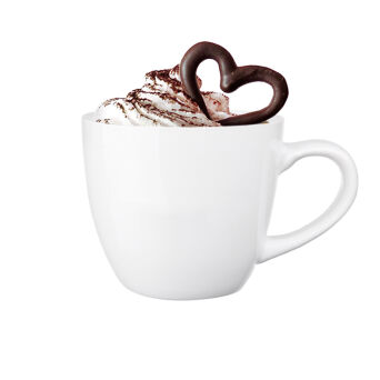 FILIŻANKA z porcelany 250 ml biała