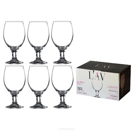 LAV MISKET kieliszki do piwa 400 ml 6 sztuk