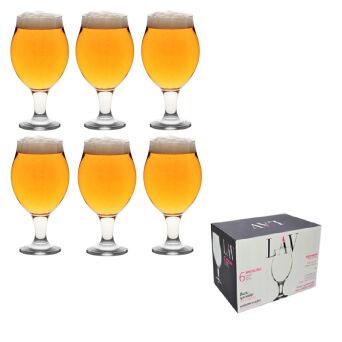 LAV ANGELINA kieliszki do piwa 570 ml 6 sztuk