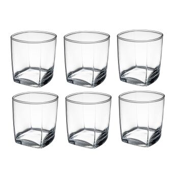 Szklanki kwadratowea 310 ml 6 sztuk