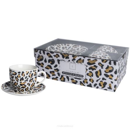 FILIŻANKA 250 ze spodkiem porcelana zestaw 2 sztuki 107
