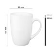 Kubek biały 590 ml Bruno z porcelany - 2