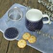 Kubek z porcelany 500 ml z zaparzaczem i pokrywką 102 - 2