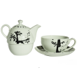 FILIŻANKA Z CZAJNICZKIEM z porcelany Happy cat - 2