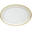 Biały półmisek owalny 36,5x26,5 duży porcelana Martha Gold Bogucice - 2