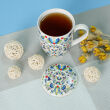 Kubek z porcelany 350 ml z zaparzaczem i pokrywką F4 - 2