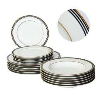 Serwis obiadowy 18 el Ofelia Gold