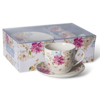 FILIŻANKA 250 ze spodkiem porcelana zestaw 2 sztuki 76