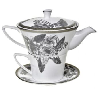 FILIŻANKA Z CZAJNICZKIEM z porcelany TAFO