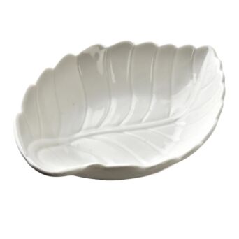 Salaterka z porcelany liść 16x11