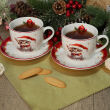 FILIŻANKA 250 ze spodkiem porcelana zestaw 2 sztuki S2 kotek - 3