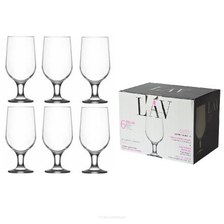 LAV BELEK kieliszki do piwa 375 ml 6 sztuk